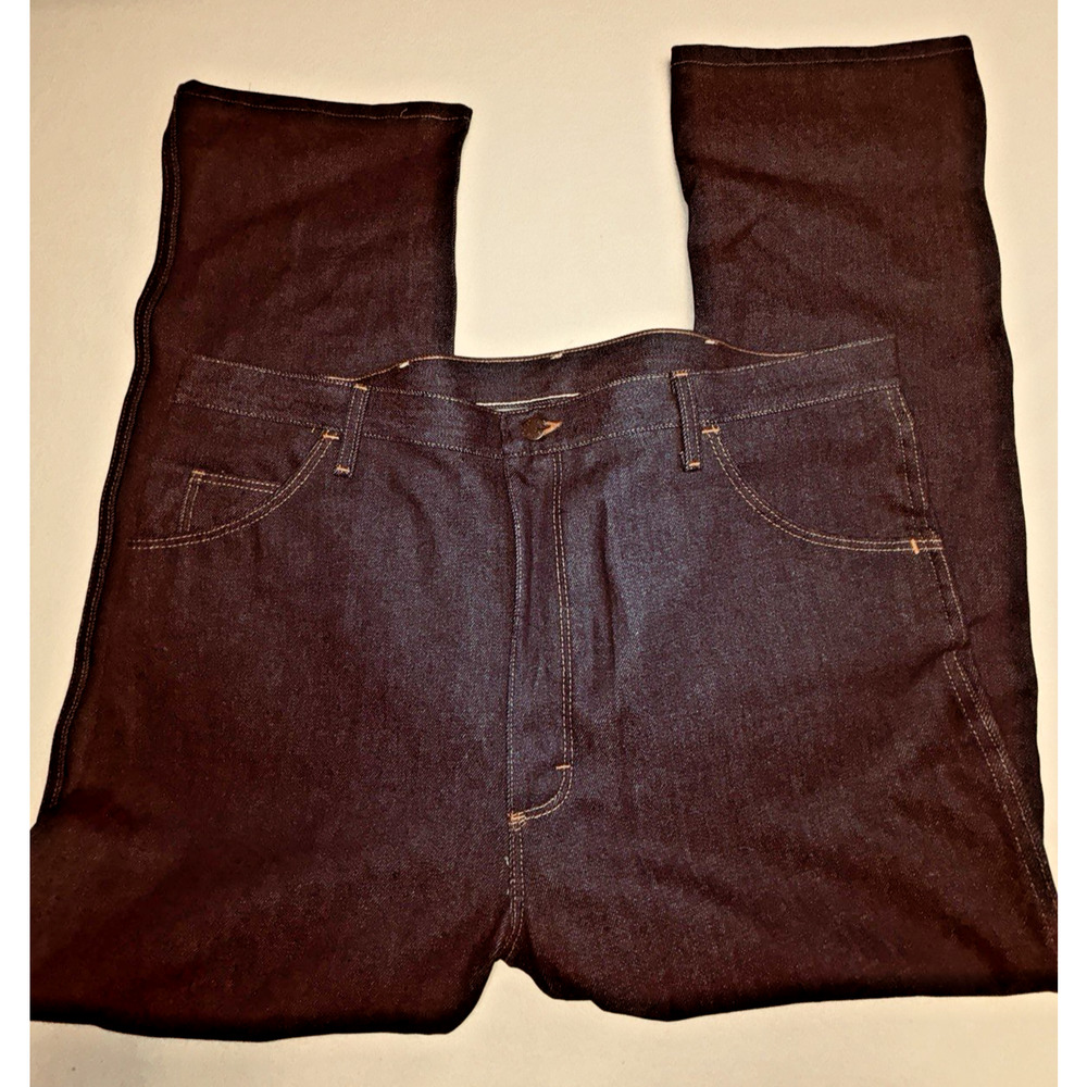 Rustler Cowboy Cut Jeans Mens 42x30 Regular Fit Boot Cut Heavyweight Denim NEW